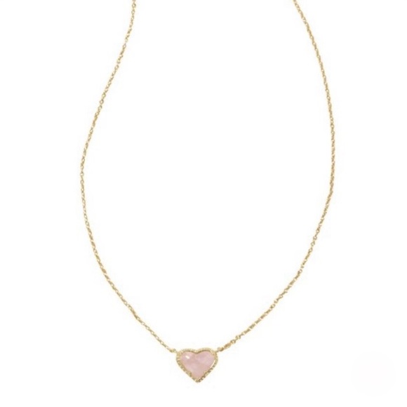 Kendra Scott Jewelry - NWT Kendra Scott x Target Anna 14K Gold Over Brass Pendant Necklace -Rose Quartz